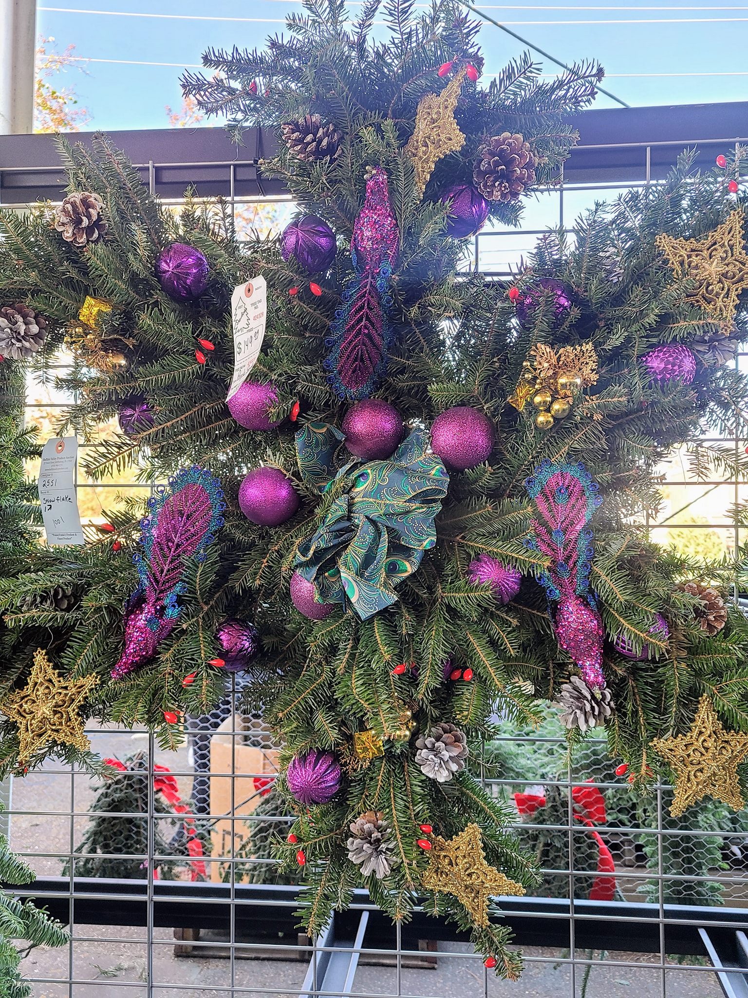 Christmas wreath ornaments